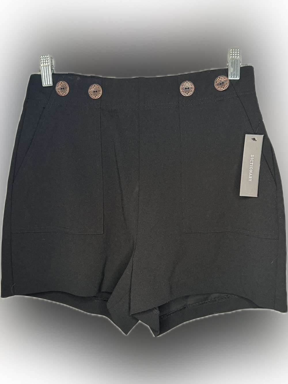 Dictionary Black Shorts nwt